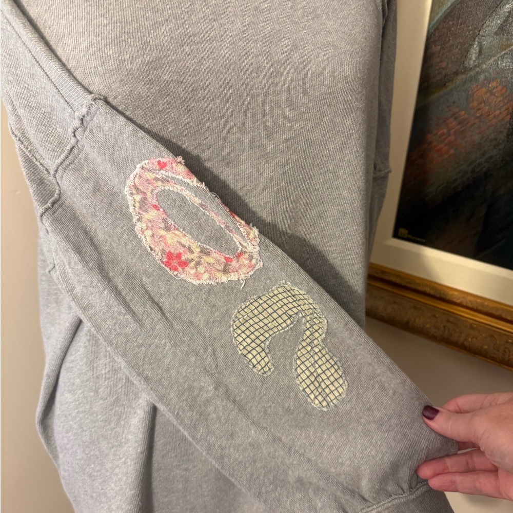 We The Free Gray and Burgundy Knit Top - Picture 8 of 11